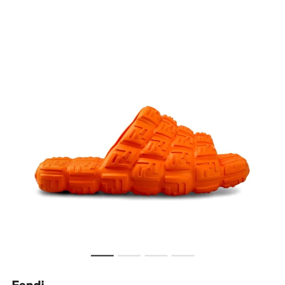 Fendi Men's "7X1573 AMFG F1E3D" EVA FF Logo Print Rubber Flip Flop Sandals  8